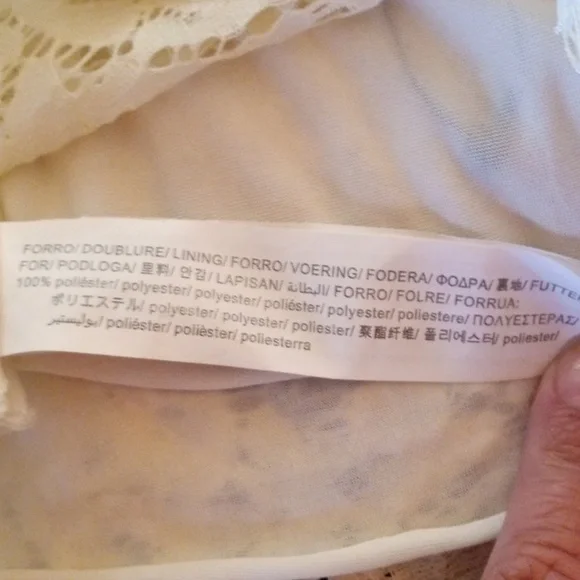 Zara lace embroidered crochet spaghetti strap crop top - Picture 6 of 8